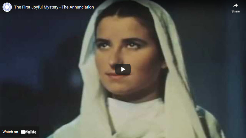 The First Joyful Mystery - The Annunciation
