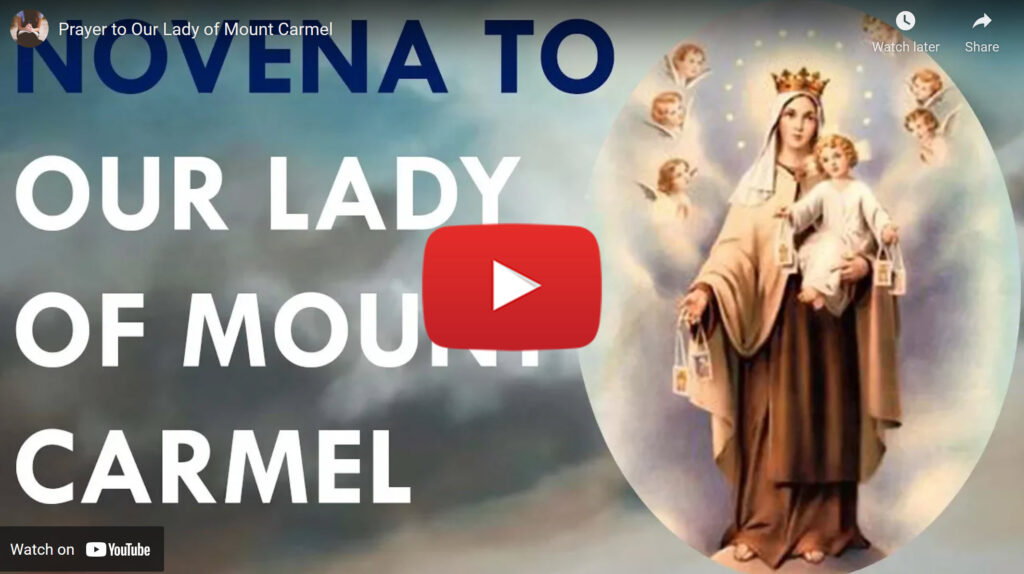 Prayer to Our Lady of Mount Carmel