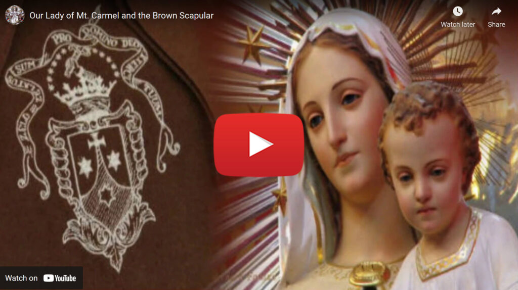 Our Lady of Mt. Carmel and the Brown Scapular