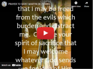 Prayer To Saint Martin De Porres