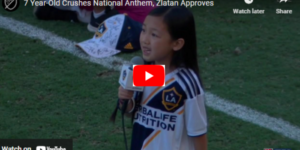 7 Year-Old Crushes National Anthem